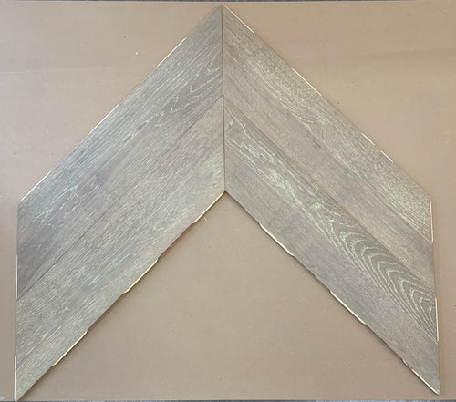 STP 2-Strip Chevron Wood Flooring - White Oak - 870mm