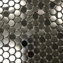 Stainless Steel Mosaic Penny Rounds 12" x 12" Sheets