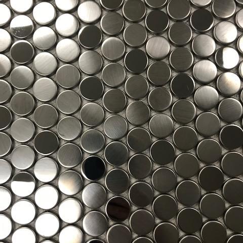 Stainless Steel Mosaic Penny Rounds 12